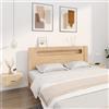 JHQHSM Comodini a Muro 2 pz, Comodino Camera da letto Bedside table Comodino Sospeso Armadietto Tavolino da letto Adatto per Soggiorno Studio Camera da letto Dormitorio Rovere Sonoma 50x36x25 cm