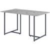 Vicco Tavolo da pranzo Merido, Grigio/marmo-bianco, 140 x 80 cm, adatto per 4 persone, superficie facile da pulire