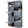 InnovaGoods Scarpiera Modulare Portatile Grigio