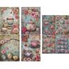 Craft Kreatively Tea Time Rice Paper, 8 x 10.5 inch - for Decoupage Scrapbooking Cards Crafts