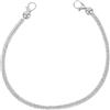 NUOBESTY Catena di Ricambio per Borsa Strass Argento in PU, Tracolla Lavabile per Moda e Fai da Te Borse