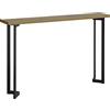 SoBuy Consolle vintage Tavolo da ingresso in metallo Tavolo decorativo Tavolino stretto Naturale e Nero, L120xP20xA75cm, FSB50-PF