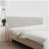 DHOME Testiera in Legno Riciclato DM Stile Pallet Verticale Dual Divisa in 2 Pezzi Letto Pallet Supporti inclusi (220cm Doppio, Grigio Tribale)