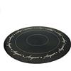 Generico Cake Board Vassoio Sottotorta Slim Nero 40 cm con Scritta Auguri