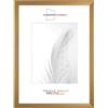 Duisburger-Rahmen24 DR24 Cornice 60x70 (Oro Semplice) su Misura, Telaio in Legno MDF Largo 35 mm Incluso Vetro Sintetico antiriflesso, Parete Posteriore Stabile, perni da Piegatura e Ganci