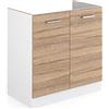 Vicco Mobile lavello cucina R-Line, Sonoma, 80 cm