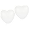 HAPINARY 2 Grandi Ornamenti A Forma di Cuore in Polistirolo per Decorazioni Artigianali di 15 Cm