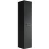 Badplaats B.V. Mobiletto del Bagno Saturnus 130 cm Nero - Mobiletto armadietto per Il Bagno, Armadio mobili Cabinet Laterale