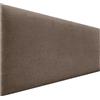 DHOME Testiera Imbottita Liscia in Tessuto Aqualine Altezza 70CM Spessore 4cm e 8cm per Parete Acustica Testiere Fonoassorbenti Letto Camera da Letto (Tessuto Marrone, 160cm, Spessore 4cm)