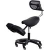 XLDZ Sedia ergonomica inginocchiata con supporto posteriore, sedia inginocchiata di alta qualità per casa e ufficio, seduta inclinata regolabile e ginocchiere, migliora la postura, sedia con gambe