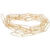 OSALADI Catena Lunga Ovale in Acciaio Inossidabile Oro per Creazione Gioielli Lavorazione Fine e Tocco Confortevole, per Collane e Bracciali da Donna