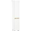 kleankin Mobile da bagno alto Colonna ausiliaria per il bagno a 5 livelli con ripiani regolabili Mobile doccia multiuso Bagno toilette Camera da letto 30x33x165 cm Bianco