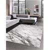 CARPETIA Tappeto Soggiorno Tappeto Effetto Marmo Grigio Crema Größe 160x230 cm