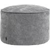 icon Milano Pouf Poggiapiedi, Grigio, Chenille, Poltrona Sacco con Riempimento Incluso, Pouf Sacco, Camera da Letto, Soggiorno, Mobili Soggiorno