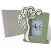 Doni Bomboniere Matrimonio 1 pz Oroogio Sveglia con Quadrante Anniversario Numeri Romani Raffigurazazione Albero della Vita Idee Regalo Complete Originali Economiche