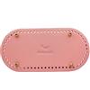 XUMKFJRE Fondo ovale da 12*25 cm for borsa lavorata a maglia, base in pelle PU, accessori fatti a mano, fai te, uncinetto, intrecciata per Sacchetto A Maglia, Borsa A Tracolla Fai Da Te(Pink,25-12cm)