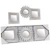 Gicos Set 3 specchi da Parete in plastica Libera Installazione ⌀ 25 CM Shabby Chic ASK-777141