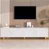 Kelodan Mobile TV 180 x 40 x 45 cm, grazioso cartone animato con 2 armadi, TV a forma di nuvola, centro TV con 5 gambe di supporto, portata fino a 60 kg, adatto per 75 pollici
