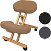 Vivezen - Sgabello, Sedia Ergonomica, Seduta Ginocchia in Legno Pieghevole e Regolabile - 3 Colori