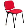 Stil Sedie - Sedia Attesa Ufficio Sala Conferenze poltrona Venere tessuto colore ROSSO