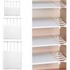 QAUUCP Scaffale Estensibile per Armadio Mensola portaoggetti regolabile for armadio, divisorio estensibile, bianco