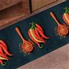 PETTI Artigiani Italiani - Tappeto Cucina Antiscivolo Lavabile in Lavatrice, Passatoia Cucina, Tappeto Cucina Lungo, 52x80 cm, Peperoncino, 100% Made in Italy