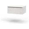AQA DESIGN base portalavabo con top 1 cassetto, mobile sotto lavabo bagno, nr1 cassetto con scorrimento e chiusura soft close, mobile sottolavabo Made in Italy - Bianco - 60x45x27 cm