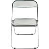 HUOLE Sedie Pieghevoli in Plastica, Sedie da Pranzo Portatili, Struttura in Metallo di Acciaio, Adatte per Feste, Matrimoni, Pic-Nic, Interno Esterno - 46 * 46 * 75 cm - grigio - 1PC
