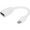 DIGITUS Cavo adattatore DisplayPort - da mini DP a DP - Displayport 1.2-4k/30Hz - 0,15 m - bianco