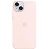 Apple Custodia MagSafe in silicone per iPhone 15 Plus - Rosa confetto
