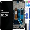 iYAiYO Schermo LCD Display Digitalizzatore Touch Screen Ricambio Compatibile con OnePlus Nord N100 BE2013 BE2015 BE2011 BE2012 Schermo Completo con Cornice-Nero