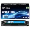 HNEJA Cartuccia Toner W9090MC, Cartucce Toner Compatibili W9090MC W9091MC W9092MC W9093MC per HP E45028dn E47528f Stampante,Cyan-1 Pack