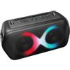 Majestic FIRE 39 - Speaker Wireless audio 5.3, Luci LED multicolor 13 effetti, ingressi USB/Micro SD/AUX/Mic/Chitarra, TWS, IPX4, Batteria ricaricabile, tracolla per il trasporto