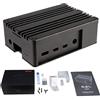 Akasa Pi-4 Pro, custodia in puro alluminio per Raspberry Pi 4, custodia Rpi 4 con raffreddamento passivo a rumore, dissipatore di calore per Raspberry Pi 4 modello B, kit termico incluso, A-RA08-M2B