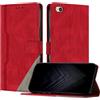 Netany Custodia Compatibile con Xiaomi Redmi 5A,custodia magnetica in pelle PU con [Slot Cart] [Supporto Stand] [Magnetica] (Rosso)