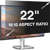 Pozlle Pellicola Protettiva Privacy per Monitor 22 Pollici 16:10 (47.4 x 29.7 cm), Antiriflesso e Anti-Luce Blu, Rimovibile, Anti-Spy Film per Ufficio