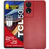 KEJI Cover Custodia in TPU, Morbido Custodia Cover Slim Anti Scivolo Custodia Protezione Posteriore Cover Antiurto per TCL 40 Nxt Paper 4G / TCL 50 SE (ROSSO)