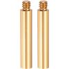 PATIKIL Astina Di Estensione In Metallo Da 2, 2 Pezzi Filettatura Femmina-Maschio 1/4-20 0.31 Lega Di Alluminio Leggera Accessorio Stabilizzatore Tubo Estensione, Oro