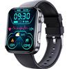 Hardware Tribe Health Smart Management Watch F300, schermo HD 2,10, ECG, BMI, HRV, monitoraggio del sonno, orologio intelligente con funzione SOS clic.
