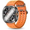 JINSHANGZI Smart Watch For Samsung Galaxy Watch Ultra Men GPS Tracking NFC Control Smartwatch Health Tracker BT Call Smartwatches 2025 (Orange)