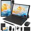 LEVIRTU 10.4 Pollici Tablet Android 16, 5G WiFi/4G LTE, 36GB RAM 512GB ROM (2TB TF), Octa-Core 2.0GHz, INCELL FHD, 8000mAh, GPS, Kit Tastiera+Mouse+Custodia Grigio