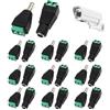 Cisyia 20 connettori DC, 5,5 mm x 2,1 mm maschio e femmina femmina adattatore di alimentazione, spina 12 V per fotocamera CCTV, striscia LED per adattatore plug jack (10 x presa DC, 1 x spina DC)