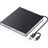 Kadlun CD esterno DVD drive esterno USB 3.0 USB C esterno CD drive per laptop desktop PC Macbook iMac, DVD +/-RW masterizzatore ottico DVD drive esterno per Windows 11/10/8/7/XP/Linux/Vista/MacOS