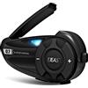 EJEAS Q2 Interfono Moto Bluetooth, Casco Moto Cuffie Bluetooth 5.1 con Riduzione del Rumore FM e CVC per 2 Persone Interfono Full Duplex (1 Confezione)