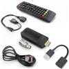 ANFEL Decoder Digitale Terrestre DVB-T2 H.265 HEVC 10 Bit HDMI Stick TV, Mini Ricevitore Formato Pocket USB, Telecomando Universale 2 in 1