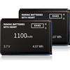 Qoutmcuy 2 batterie da 1100 mAh per Siemens Gigaset SL78 / SL78H / SL780 / SL785 / SL788 / SL610H Pro, batteria di ricambio per Telekom A806 X656 V30145-K1310K-X444 V30145-K1311 0-X44 5 pezzi