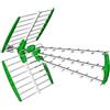 Teleco 14788 SWING 45 LTE Antenna Digitale UHF Triplex con Filtro Soppressore Segnali LTE, 791-862MHz, Verde