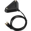 Akozon - Base magnetica per antenna con 1,1 m RP-SMA Female a RP-SMA Cavo di prolunga Omni-regista, morsetto flessibile per antenne router (base cavo di prolunga)