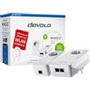 Devolo Magic 2 WiFi Next Starter Kit per Rete Mesh Wireless LAN ad Alta Velocità Tramite i Fili della Corrente (2400 Mbps, 3 Collegamenti LAN, Tecnologia G.hn)