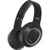 Trevi DJ 12E60 BT, Cuffie Wireless Stereo con Microfono Incorporato e Pulsante di Risposta alla Chiamata, Comode e Pieghevoli, Micro SD, AUX-IN, Batteria Ricaricabile, Autonomia 7-9 ore, Nero